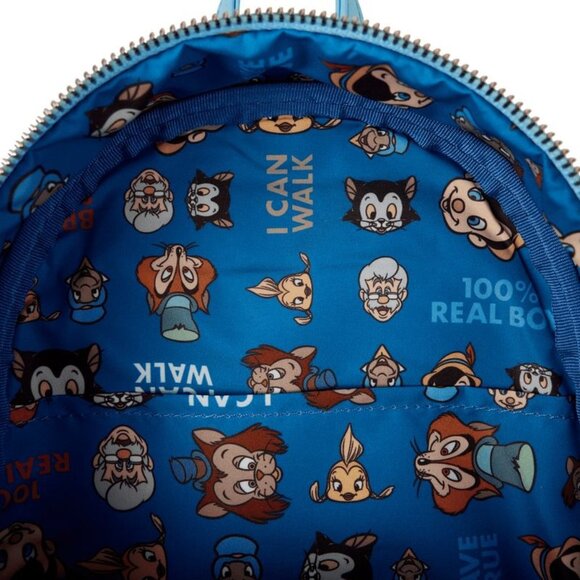 NWT Disney Loungefly Pinocchio Exclusive Raft Monstro Lenticular Mini Backpack - Picture 7 of 7